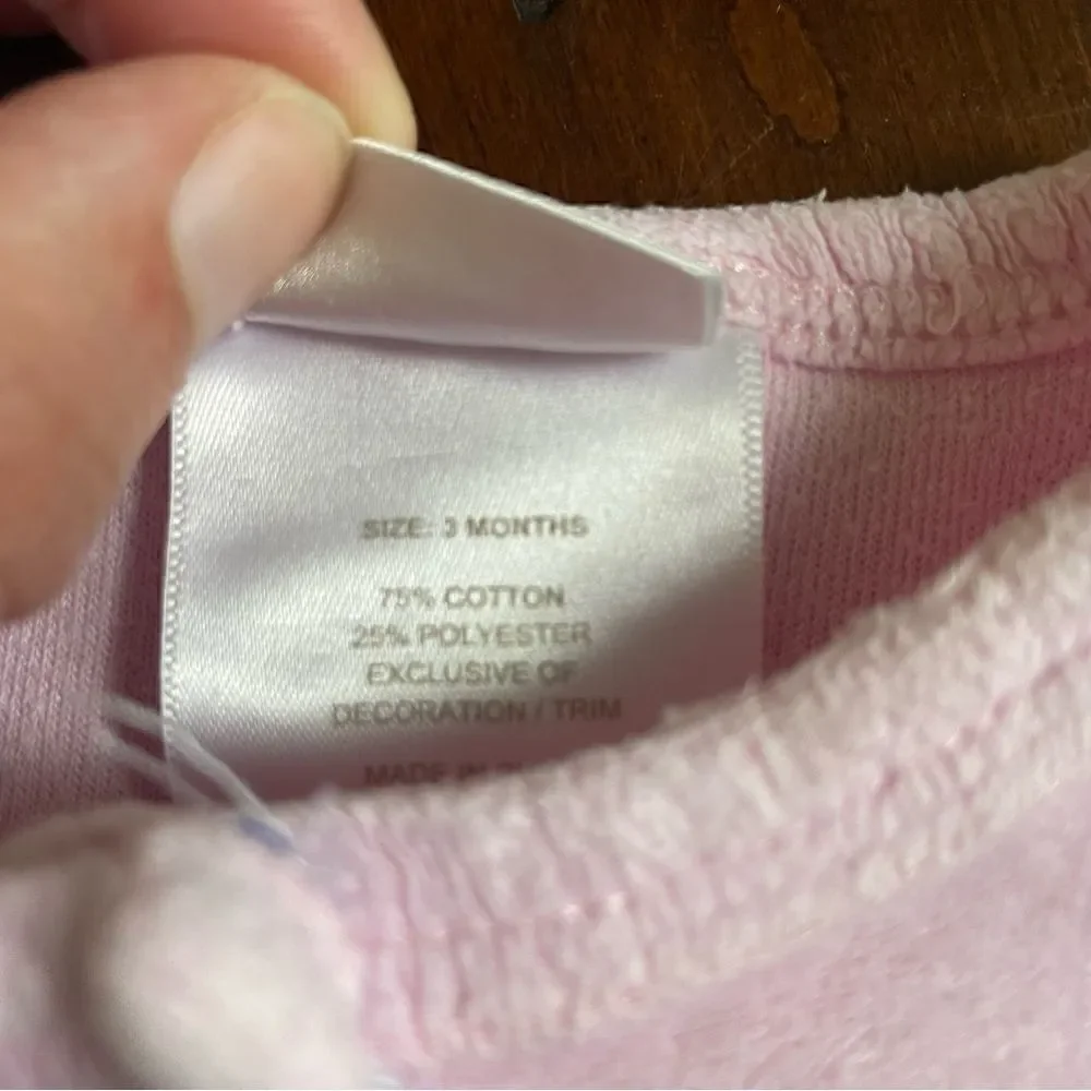 Absorba Baby Girl 3 Piece Outfit Pink Kitty Cat Dress Size 3 Months